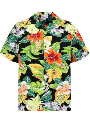 Foto van product Pacific Legend Overhemd 'New Flower' zwart