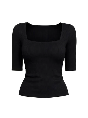 Foto van product PANTHEROAR Shirt 'Caro Neck Short Sleeve Top' zwart