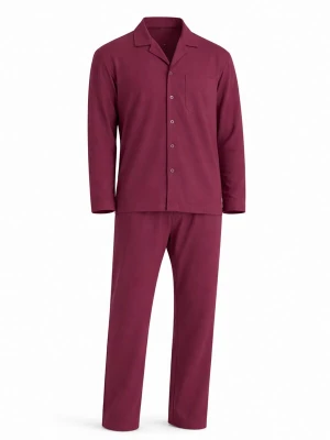 Foto van product PANTONECLO Pyjama lang 'Pantoneclo Men’ Nightwear Set' karmijnrood