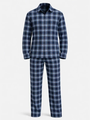 Foto van product PANTONECLO Pyjama lang 'Pantoneclo Men’s Nightwear Set' duifblauw