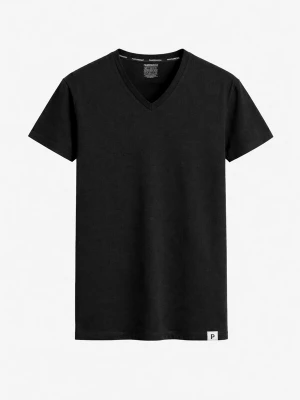 Foto van product PANTONECLO Shirt 'Pantoneclo Men’s Bamboo T-Shirt V-Neck' zwart