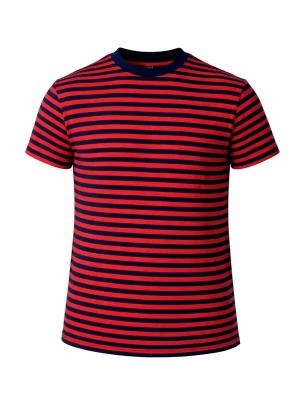 Foto van product PANTONECLO Shirt 'Pantoneclo Men’s Crew Neck Short Sleeve T-Shirt' rood