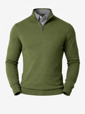 Foto van product PANTONECLO Trui 'Pantoneclo Men’s Mock Sweater' groen