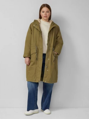 Foto van product Parka met teddy pluche QS olijfgroen