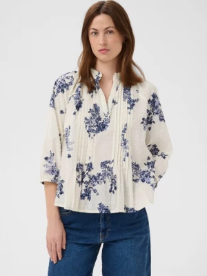 Foto van product Part Two Blouse 'AlettaPW' lichtbeige / donkerblauw