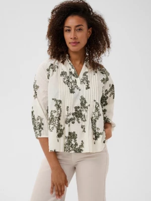 Foto van product Part Two Blouse 'AlettaPW' lichtbeige / olijfgroen