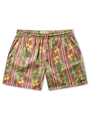 Foto van product Pas De Monaco Broek 'Fruits Cuban' cognac / geel / groen