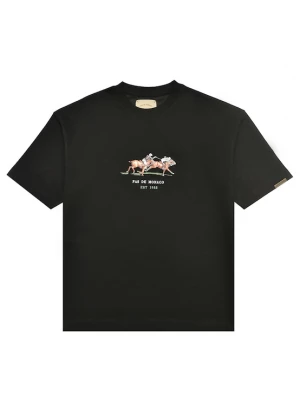 Foto van product Pas De Monaco Shirt 'Equestrian Flare' groen / oranjerood / zwart / wit