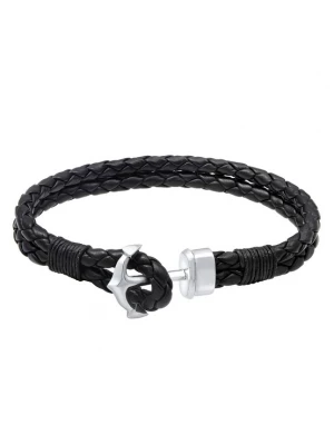 Foto van product PAULO FANELLO Armband 'Anker' zwart