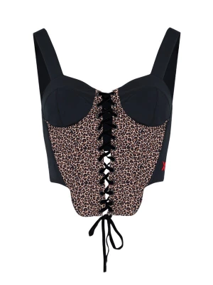 Foto van product PCFG Top bruin / cappuccino / zwart