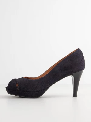 Foto van product Peeptoe hoge hakken Billi Bi donkerblauw
