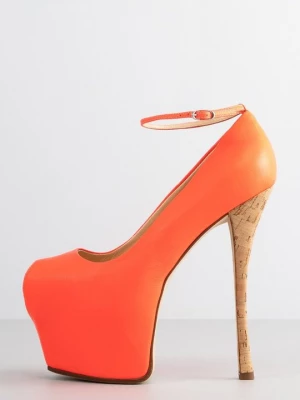 Foto van product Peeptoe hoge hakken Giuseppe Zanotti oranje