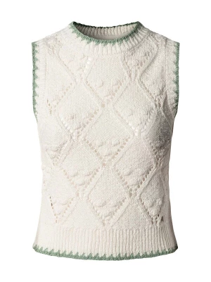 Foto van product Pepe Jeans Gebreide top 'Kaira' groen / wit