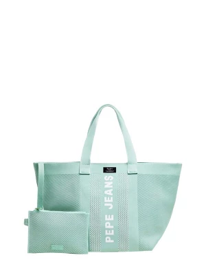 Foto van product Pepe Jeans Handtas 'Knit Winslow' aqua / wit