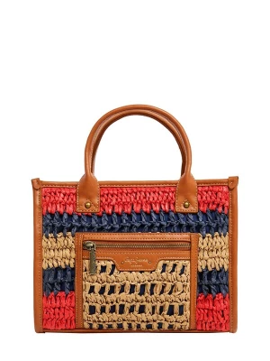 Foto van product Pepe Jeans Handtas 'Zadie London' navy / cognac / oranjerood