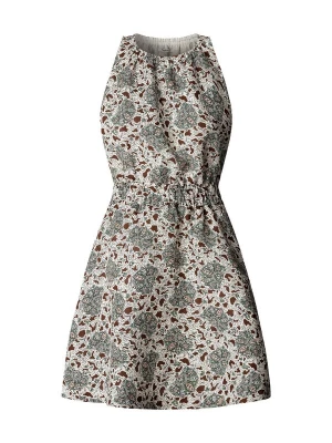 Foto van product Pepe Jeans Jurk 'Cora' donkerbruin / pastelgroen / lichtoranje / zwart