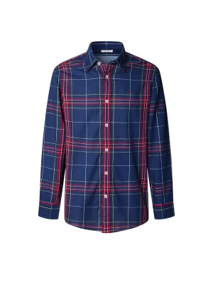 Foto van product Pepe Jeans Overhemd 'Courtney' donkerblauw / donkerrood / wit