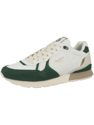 Foto van product Pepe Jeans Sneakers laag 'Brit Ivy ' lichtgrijs / donkergroen / wit