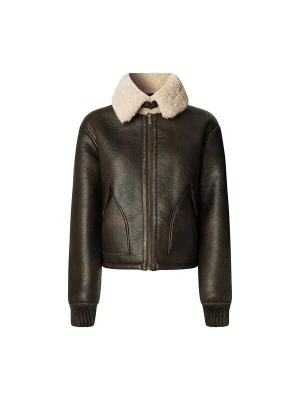 Foto van product Pepe Jeans Winterjas 'Theodora' donkergrijs / wolwit