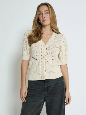 Foto van product Peppercorn Gebreid vest 'Hady' wolwit