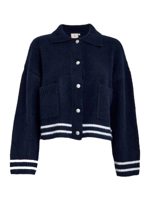 Foto van product Peppercorn Gebreid vest 'Kamilla' donkerblauw / wit