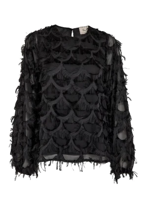 Foto van product Peppercorn Top ' PCKylin Long Sleeve Blouse ' zwart
