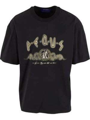 Foto van product Pequs Shirt 'Ancient Painting' beige / olijfgroen / zwart