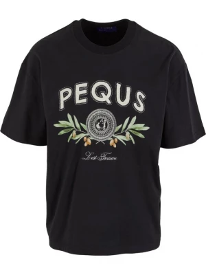 Foto van product Pequs Shirt 'Olive Coin Relic' grijs / olijfgroen / zwart / wit