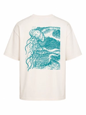Foto van product Perfect&Basic Tricot 'Jellyfish Oversize Unisex Tee' turquoise