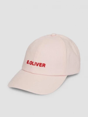Foto van product Pet van een linnenmix met logoborduursel s.Oliver roze