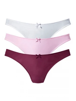 Foto van product PETITE FLEUR String pastelroze / wijnrood / wit