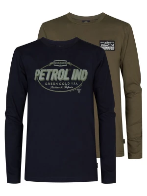 Foto van product Petrol Industries Shirt olijfgroen / zwart