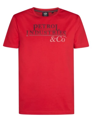 Foto van product Petrol Industries Shirt 'Rawlins' lichtgrijs / rood / zwart