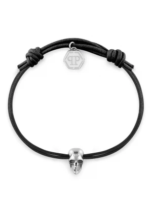 Foto van product Philipp Plein Armband 'Skull' zwart / zilver