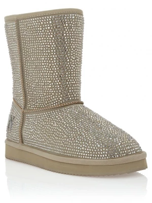 Foto van product Philipp Plein Boots donkerbeige / zilver