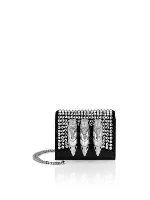 Foto van product Philipp Plein Clutch ' Skull ' zwart / zilver