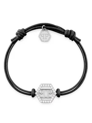 Foto van product Philipp Plein Jewellery Armband 'LINKED' zwart / zilver