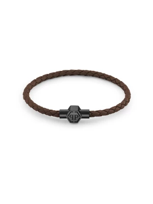 Foto van product Philipp Plein Jewellery Armband 'Plein Tag' chocoladebruin