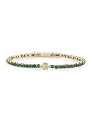 Foto van product Philipp Plein Jewellery Armband 'Tennis Royal' goud / smaragd