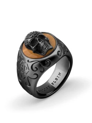 Foto van product Philipp Plein Jewellery Ring 'Plein Elite' grijs / antraciet