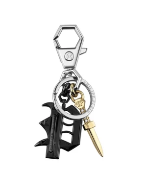 Foto van product Philipp Plein Jewellery Sleutelhanger 'PLEIN VALENTINE' goud / grijs / zwart