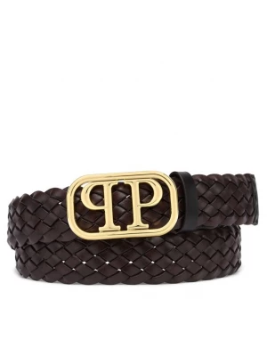 Foto van product Philipp Plein Riem donkerbruin / goud