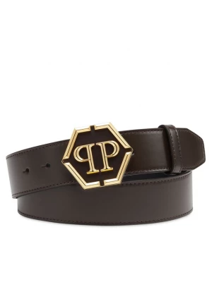 Foto van product Philipp Plein Riem ' Hexagon ' bruin / goud