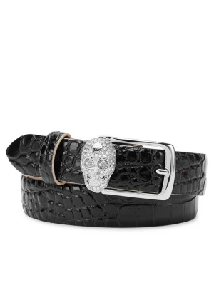 Foto van product Philipp Plein Riem zwart / zilver