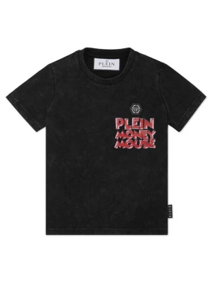 Foto van product Philipp Plein Shirt 'Money' lichtblauw / lichtbruin / rood / zwart