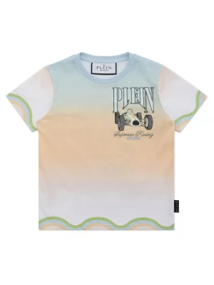 Foto van product Philipp Plein Shirt pastelblauw / lichtgroen / abrikoos / wit
