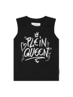 Foto van product Philipp Plein Top 'Plein Queen' zwart / wit