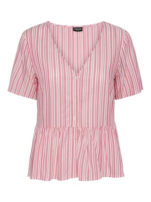 Foto van product PIECES Blouse 'ALVINA' pitaja roze / wit