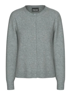 Foto van product PIECES Gebreid vest grijs gemêleerd