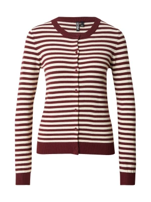 Foto van product PIECES Gebreid vest 'PCNora' crème / karmijnrood